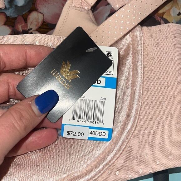 Wacoal NWT Back Appeal Underwire Bra Crystal Pink Bra 40DDD - Picture 7 of 7